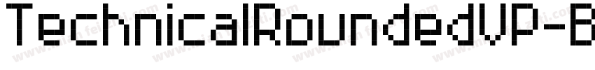 TechnicalRoundedVP-Bold Regular字体转换